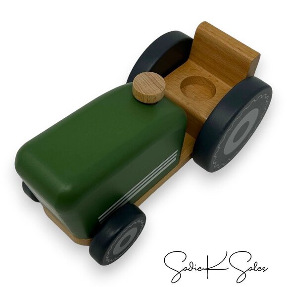 Wooden Toy Farm Tractor Green - Hearth & Hand Magnolia -‎ New in Box - Picture 5 of 6